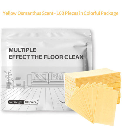 Floor Cleaning Wipes Dissolvable Streak-Free Pack Of 100