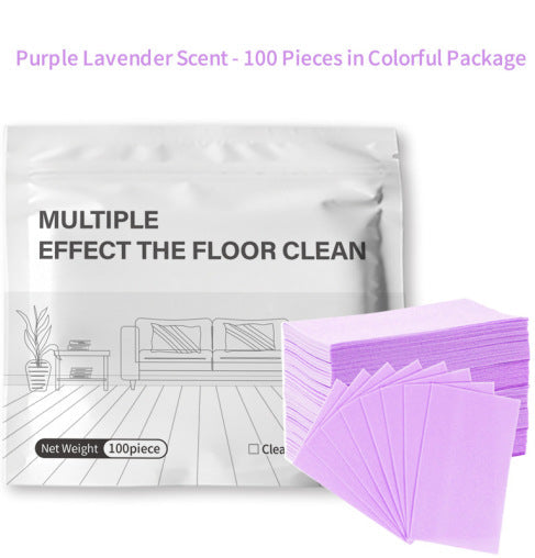 Floor Cleaning Wipes Dissolvable Streak-Free Pack Of 100