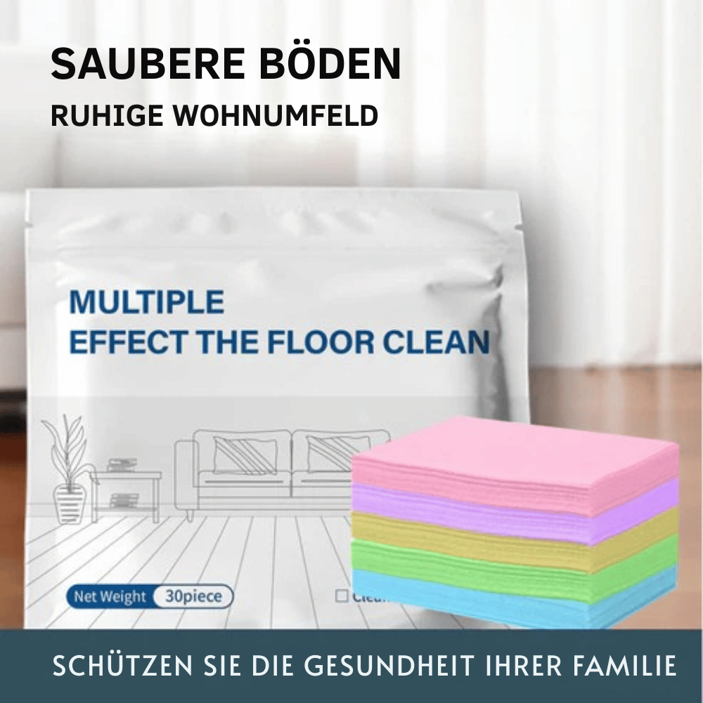 Floor Cleaning Wipes Dissolve-in-Water Biodegradable Pack of 100