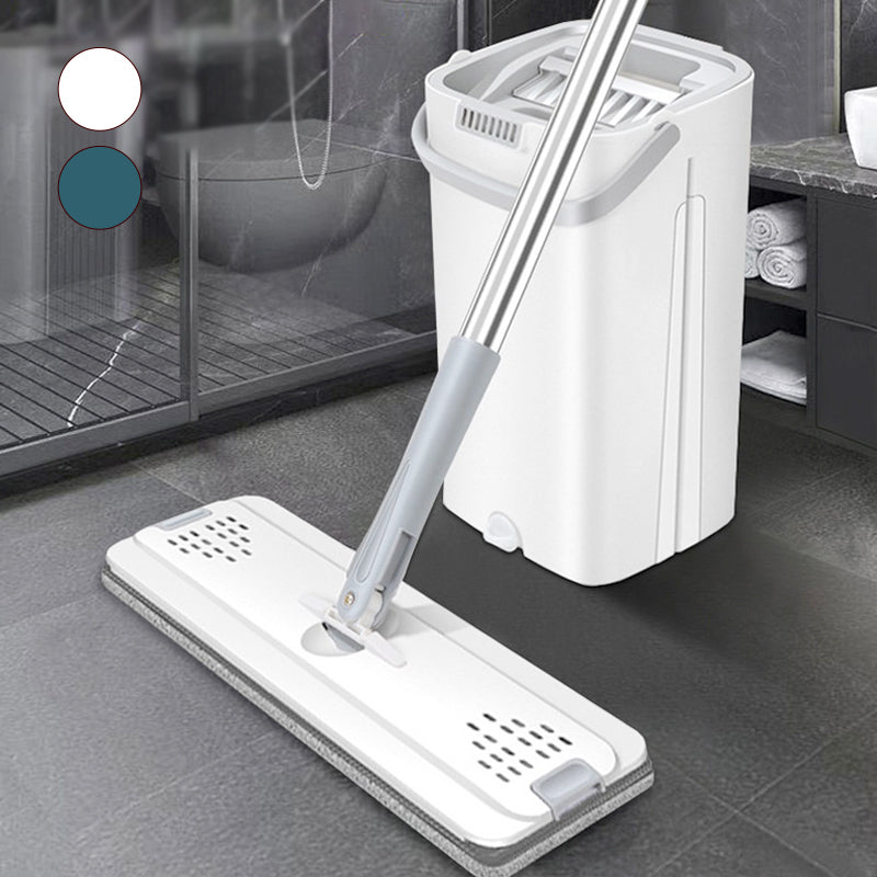 Floor Mop Two-Compartment Bucket Self-Wringing 360 Degree Microfiber