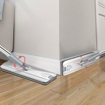 Floor Mop Two-Compartment Bucket Self-Wringing 360 Degree Microfiber