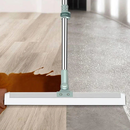 Floor Squeegee 180° Rotating Head Silicone Blade & Adjustable Handle