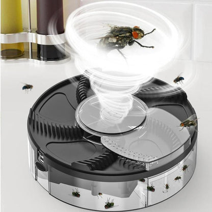 Fly Trap Automatic Rotating USB Rechargeable & Chemical-Free