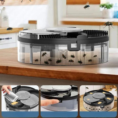Fly Trap Automatic Rotating USB Rechargeable & Chemical-Free