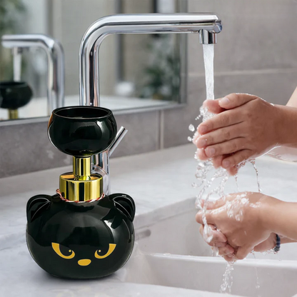 Foam Soap Dispenser Touchless Infrared Refillable Black Bear