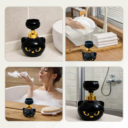 Foam Soap Dispenser Touchless Infrared Refillable Black Bear