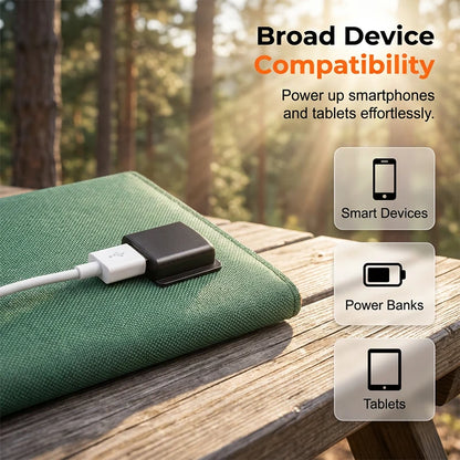Foldable Solar Charger Compact Lightweight USB Ports