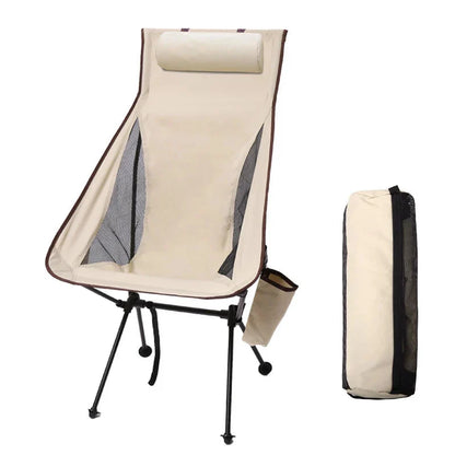 Folding Camping Chair Aluminum Frame 331 lb Capacity