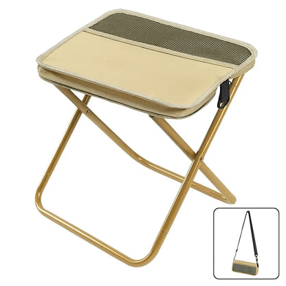 Folding Camping Chair Ultra-Portable Waterproof Seat & Carry Bag