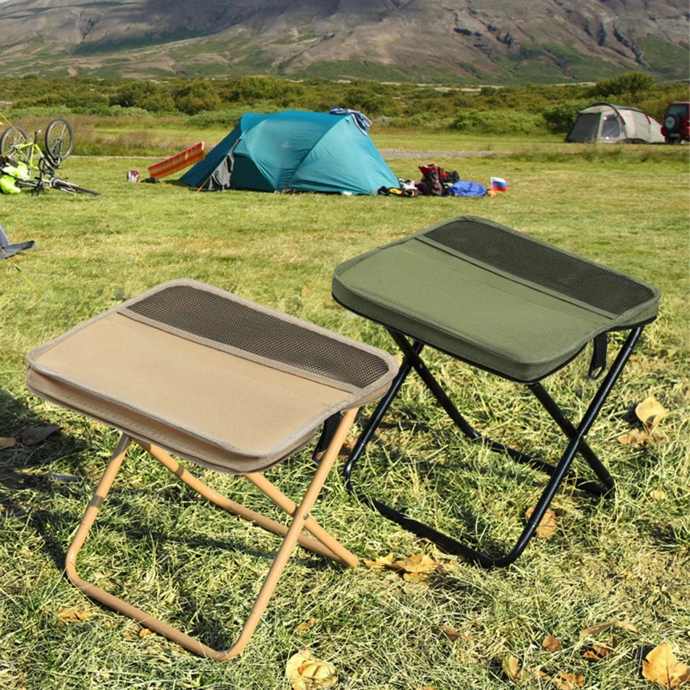 Folding Camping Chair Ultra-Portable Waterproof Seat & Carry Bag