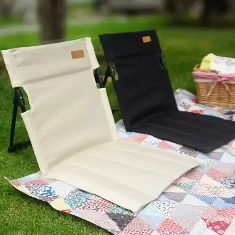 Folding Floor Chair Padded Seat Adjustable Backrest