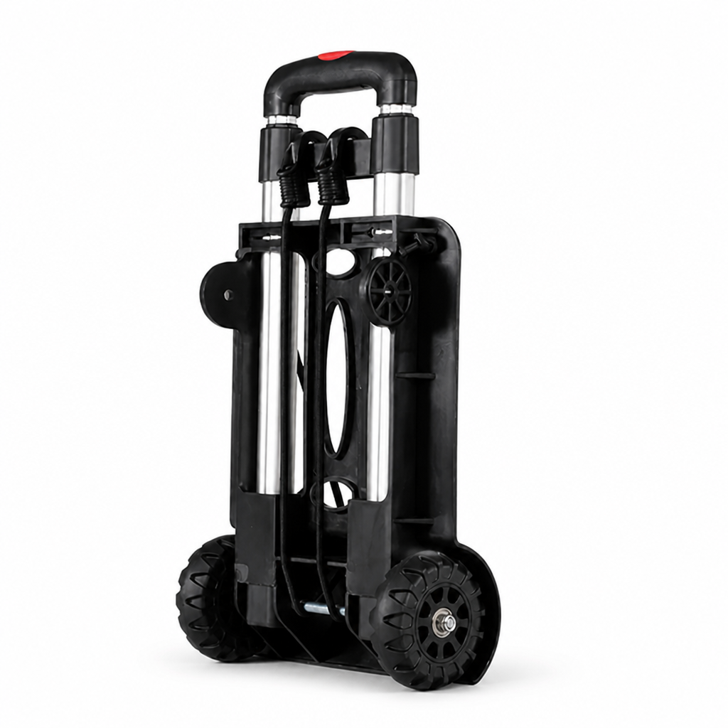 Folding Handcart Aluminum Telescopic Handle 360-Degree Wheels