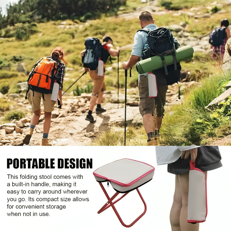 Folding Stool Ultralight & Compact Stainless Steel Frame