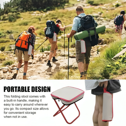 Folding Stool Ultralight & Compact Stainless Steel Frame