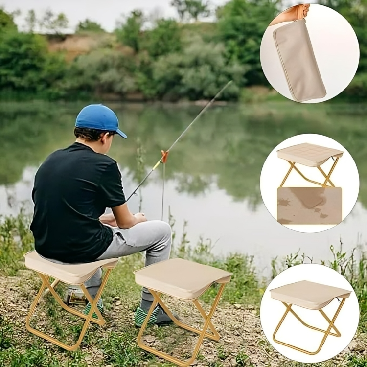 Folding Stool Ultralight & Compact Stainless Steel Frame