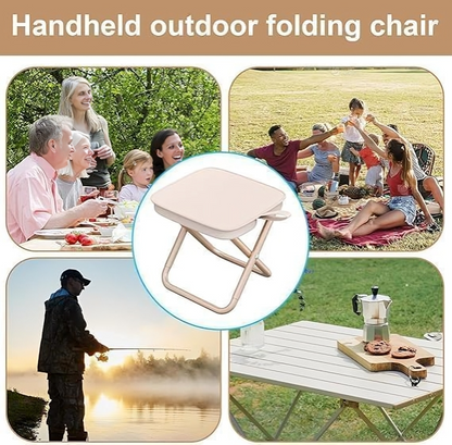 Folding Stool Ultralight & Compact Stainless Steel Frame
