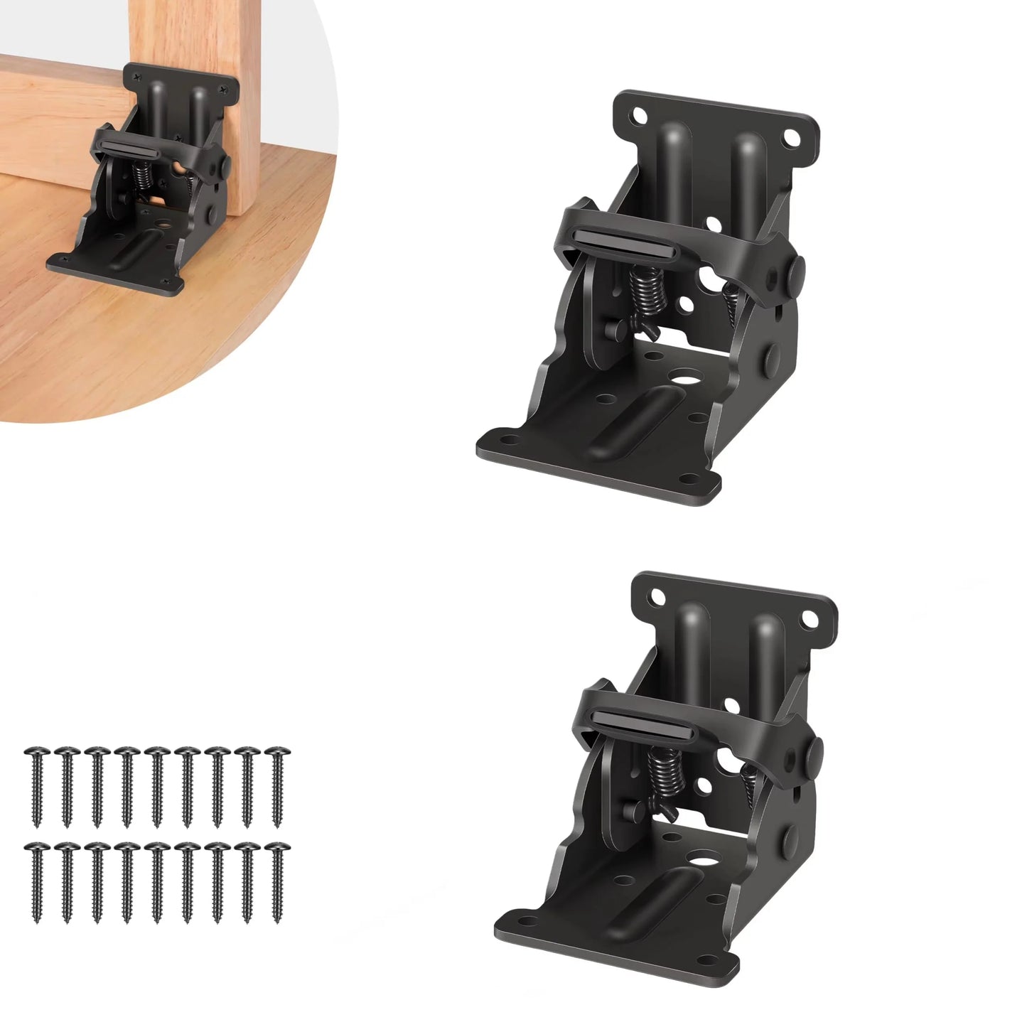 Folding Table Hinge Self-Locking Steel 496 lb Capacity