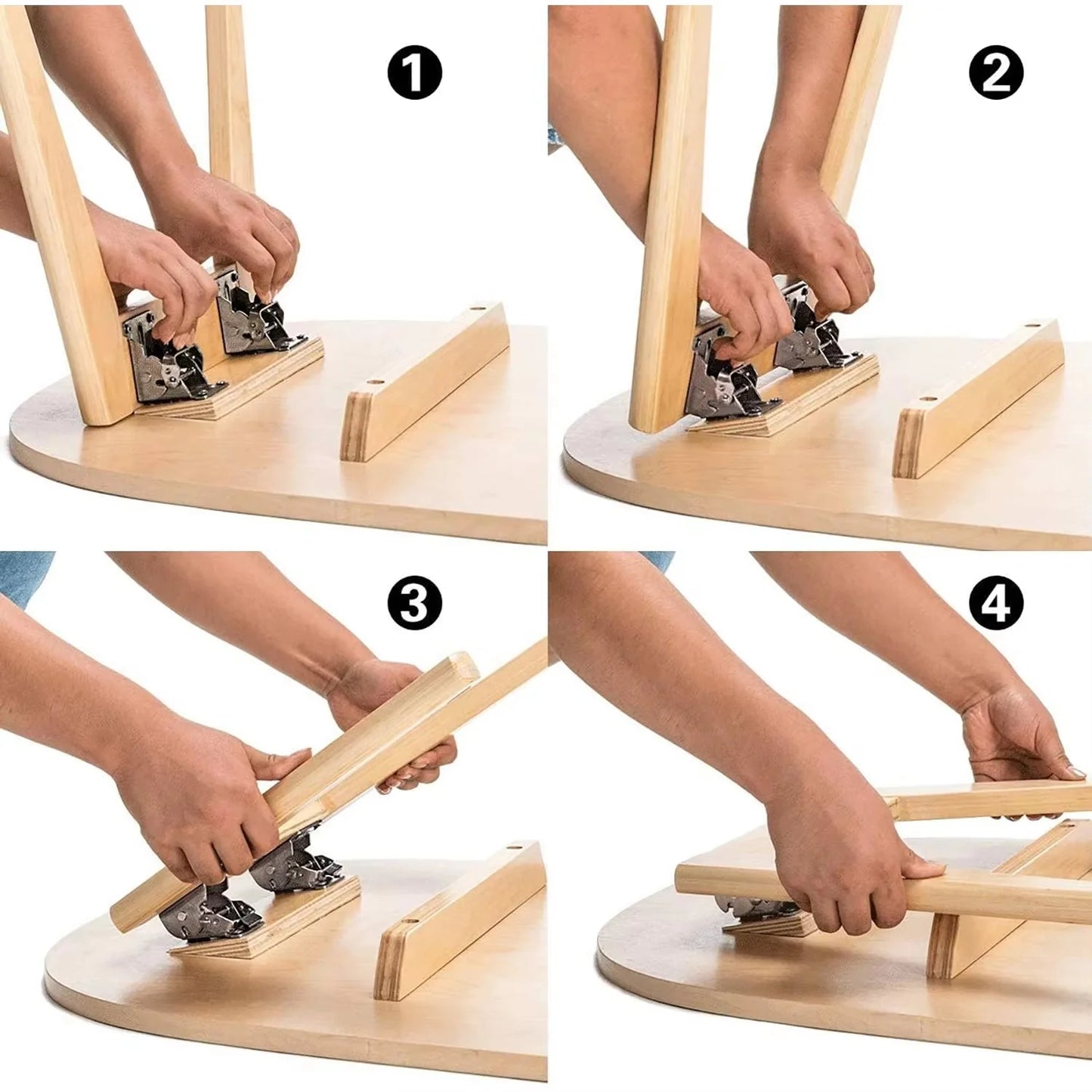 Folding Table Hinge Self-Locking Steel 496 lb Capacity