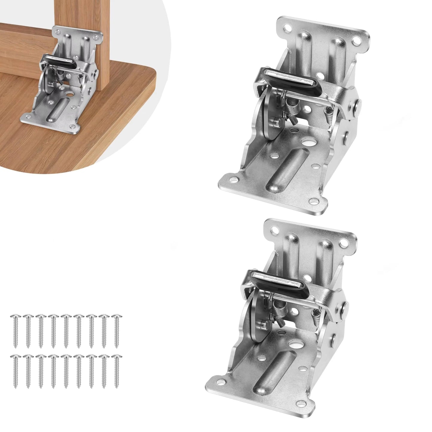 Folding Table Hinge Self-Locking Steel 496 lb Capacity