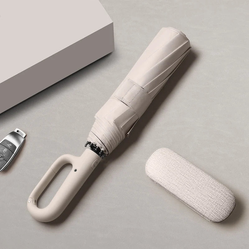 Folding Umbrella UV-Blocking & Wind-Resistant Semi-Automatic Opening