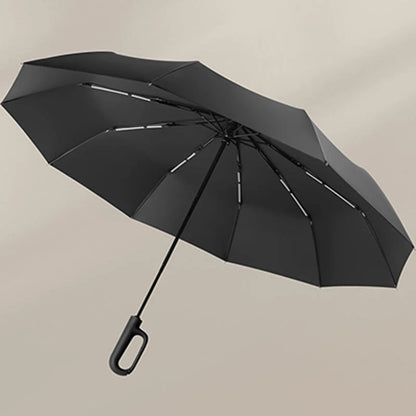 Folding Umbrella UV-Blocking & Wind-Resistant Semi-Automatic Opening