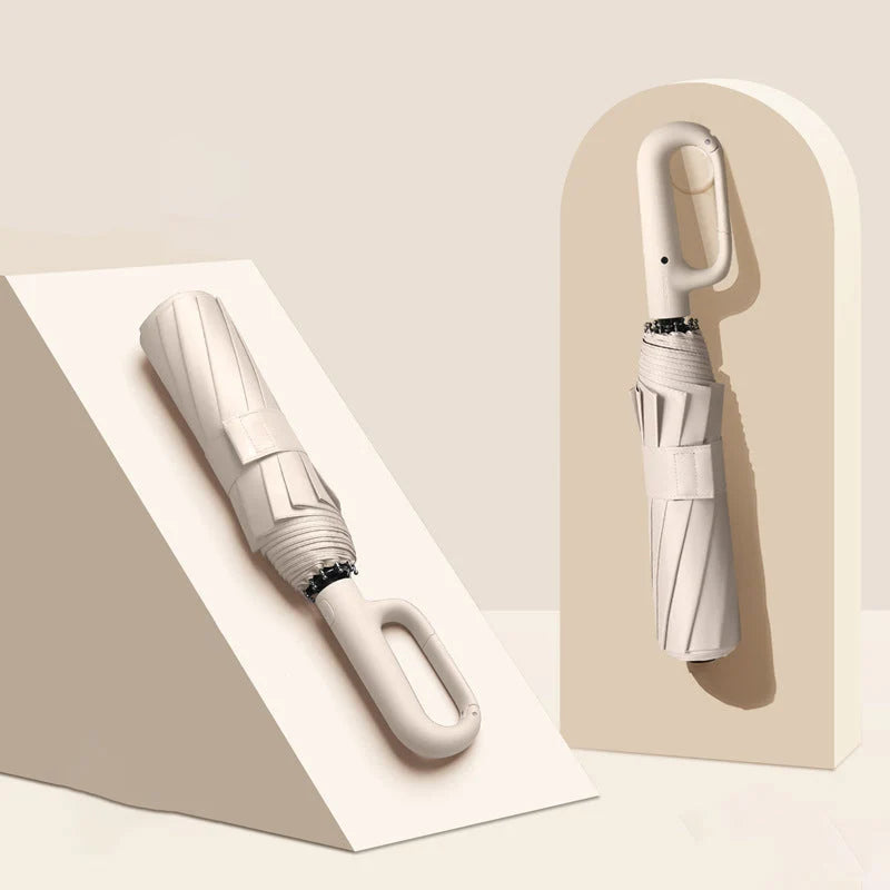 Folding Umbrella UV-Blocking & Wind-Resistant Semi-Automatic Opening