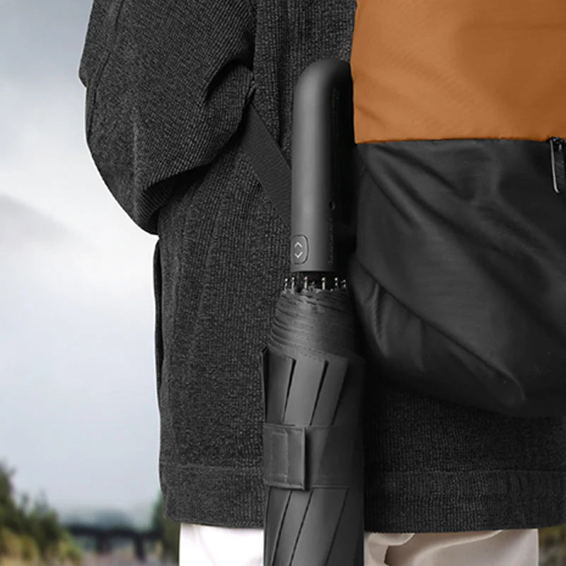 Folding Umbrella UV-Blocking & Wind-Resistant Semi-Automatic Opening