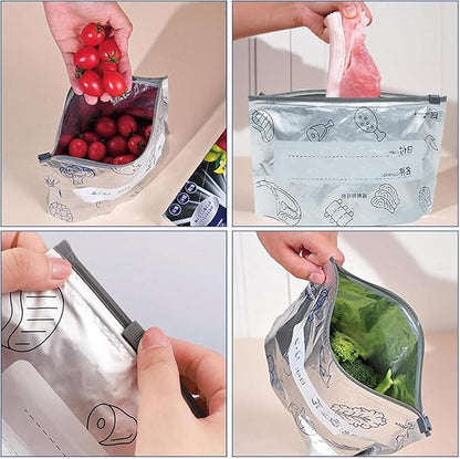 Food Storage Bags Reusable Airtight Set of 20