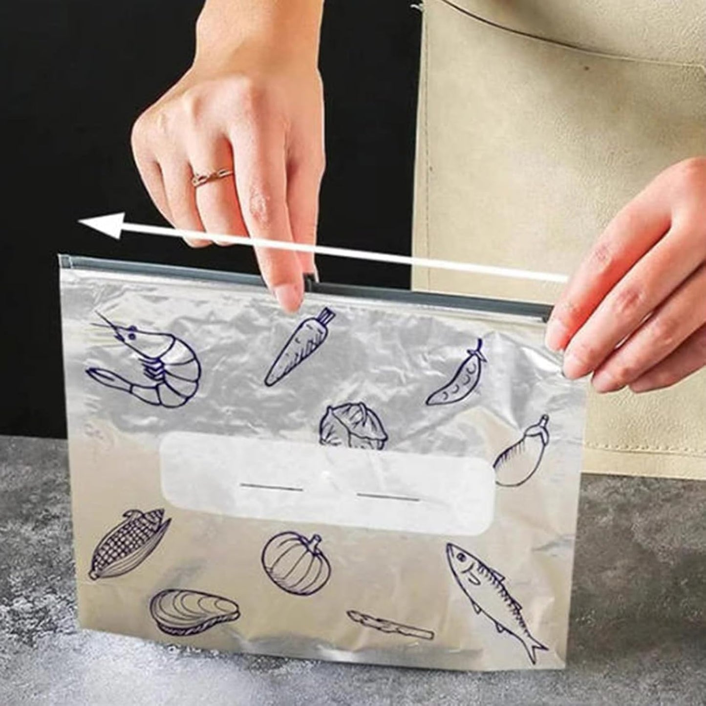 Food Storage Bags Reusable Airtight Set of 20