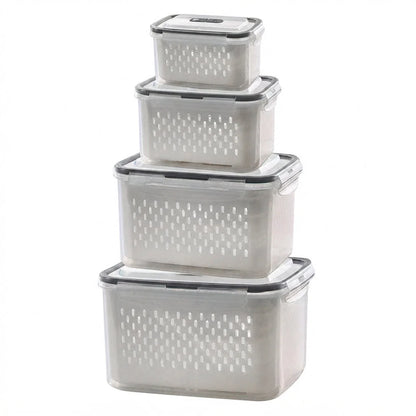 Food Storage Set Airtight Silicone Seal Removable Strainer