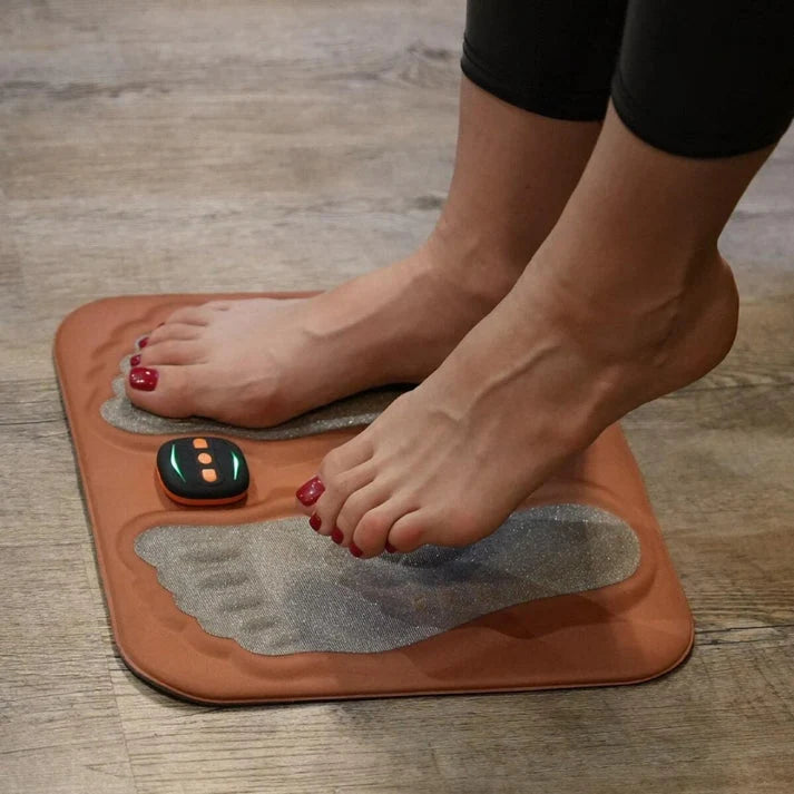 Foot Massager NMES Copper Fiber Cushion USB-C Charging