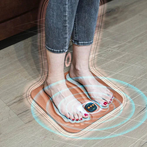 Foot Massager NMES Copper Fiber Cushion USB-C Charging