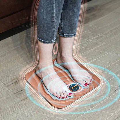 Foot Massager NMES Copper Fiber Cushion USB-C Charging