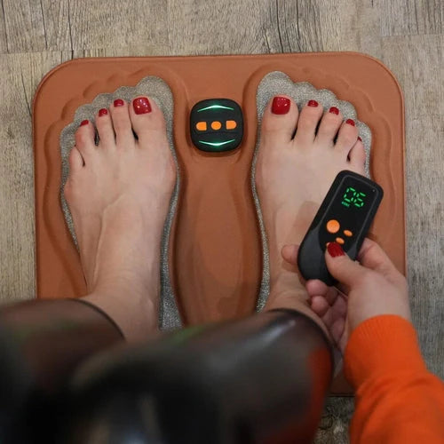 Foot Massager NMES Copper Fiber Cushion USB-C Charging
