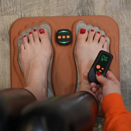 Foot Massager NMES Copper Fiber Cushion USB-C Charging