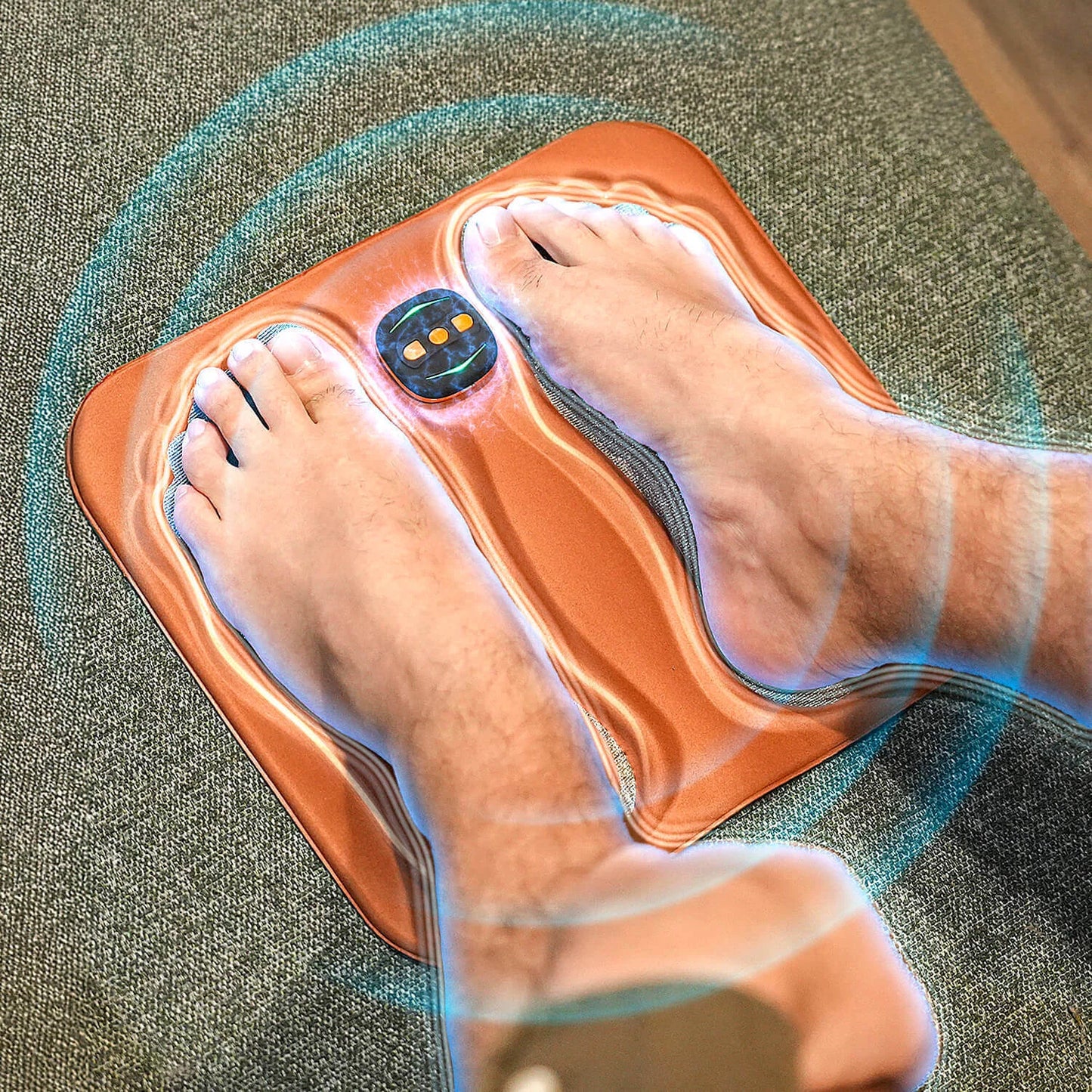 Foot Massager NMES Copper Fiber Cushion USB-C Charging