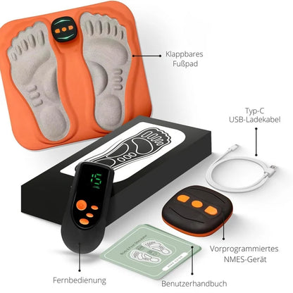 Foot Massager NMES Copper Fiber Cushion USB-C Charging