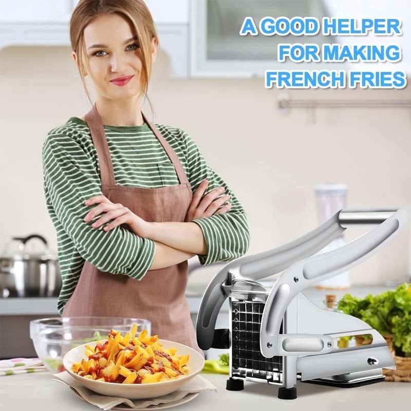 French Fry Cutter Stainless Steel Ergonomic Lever