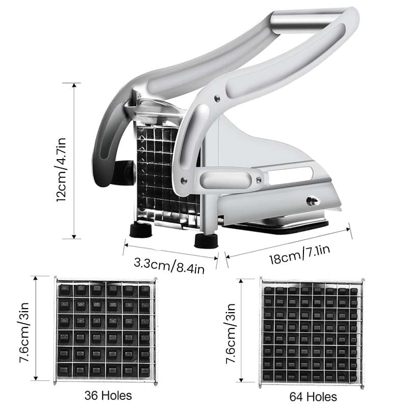 French Fry Cutter Stainless Steel Ergonomic Lever