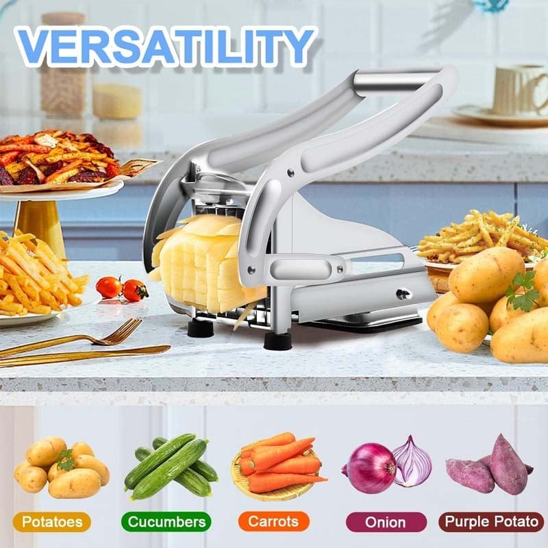 French Fry Cutter Stainless Steel Ergonomic Lever