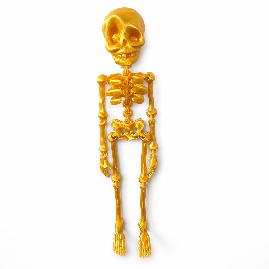 Fridge Magnet Posable Skeleton & Secure Magnetic Hold