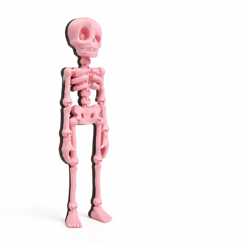 Fridge Magnet Posable Skeleton & Secure Magnetic Hold