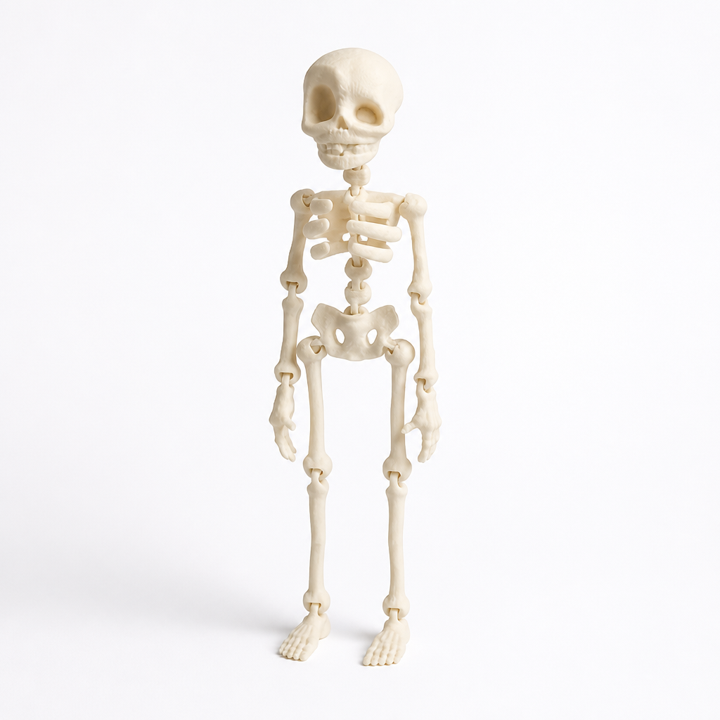 Fridge Magnet Posable Skeleton & Secure Magnetic Hold