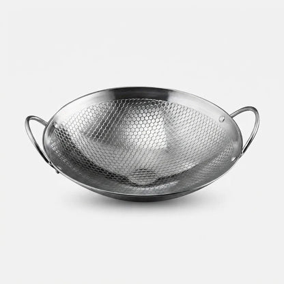 Frying Pan Stainless Steel Honeycomb Non-Stick Scratch-Resistant