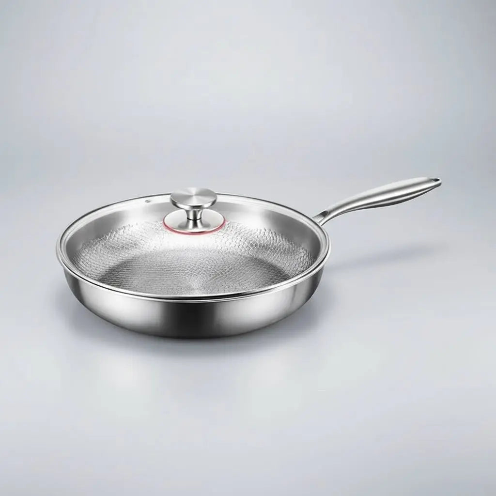 Frying Pan Titanium-Coated Nonstick & Hand-Hammered