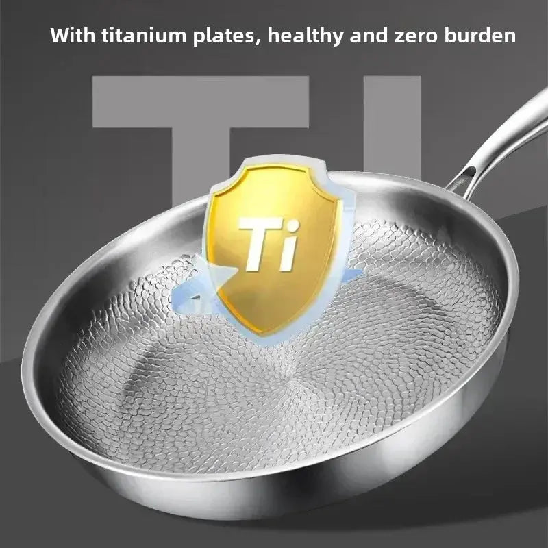 Frying Pan Titanium-Coated Nonstick & Hand-Hammered
