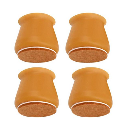 Furniture Leg Protectors Silicone Non-Slip Felt Pads 16-Piece Set