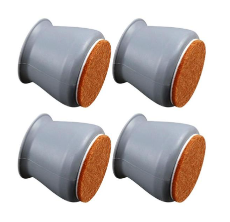 Furniture Leg Protectors Silicone Non-Slip Felt Pads 16-Piece Set
