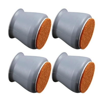 Furniture Leg Protectors Silicone Non-Slip Felt Pads 16-Piece Set
