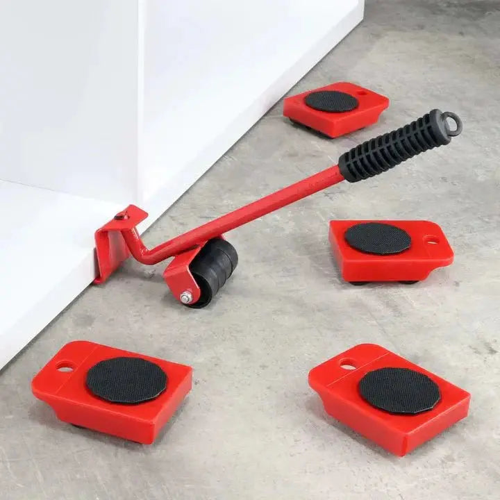 Furniture Transport Wheel Set 300kg Capacity Iron Frame